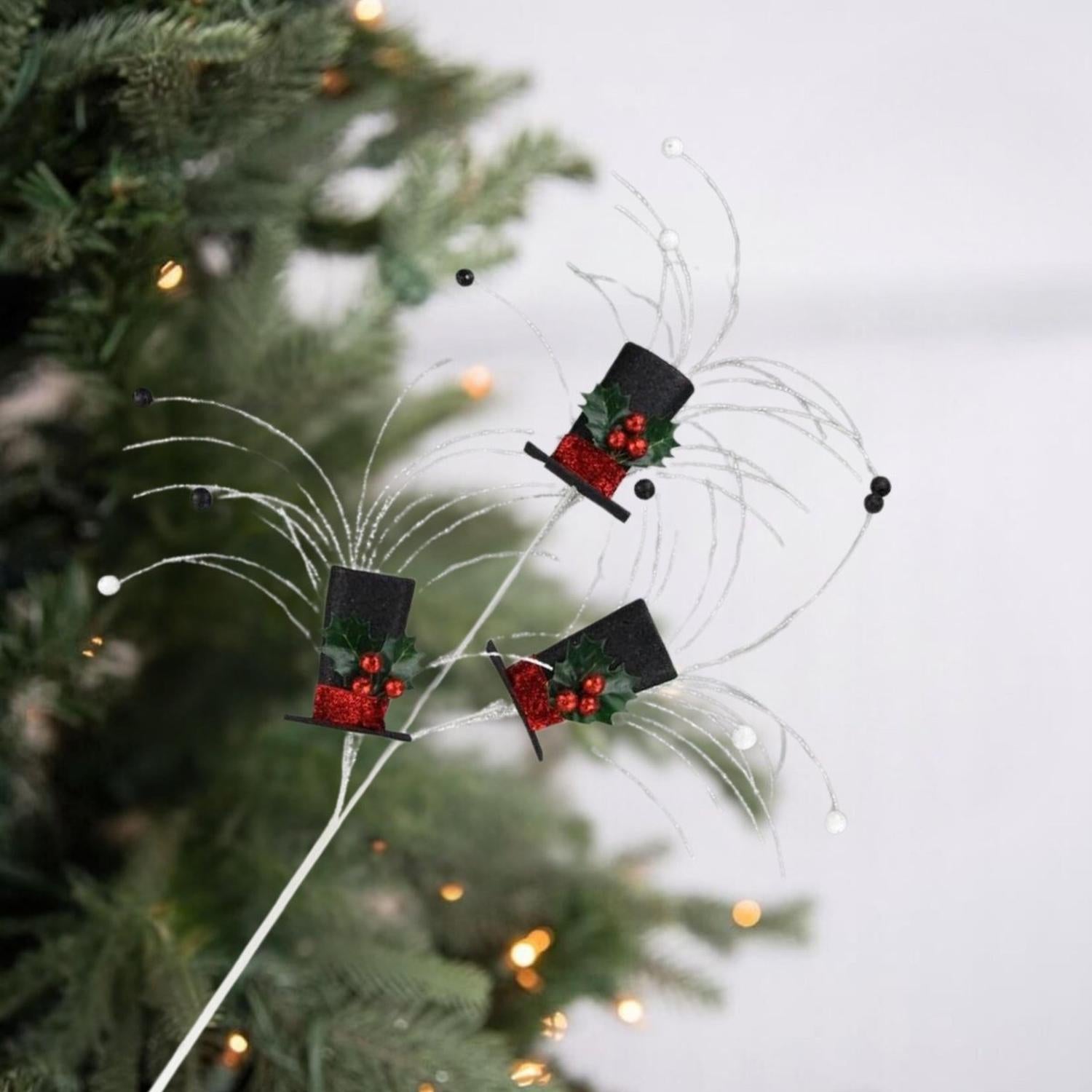 Shop For 40" Glitter Snowman Top Hat Spray