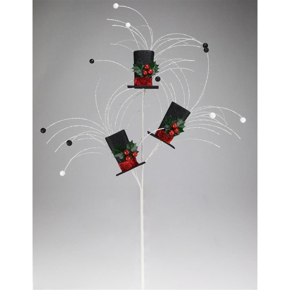 Shop For 40" Glitter Snowman Top Hat Spray
