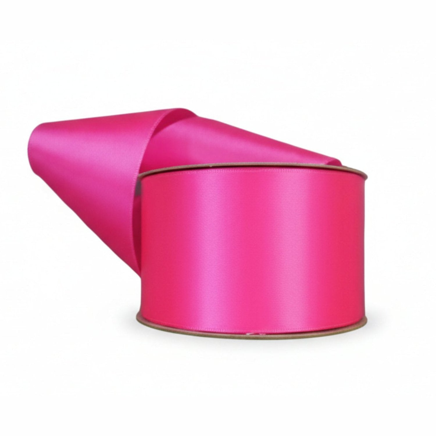 Shop For 40 Lustre Satin Ribbon Non Wired: Hot Raspberry (50 Yards)