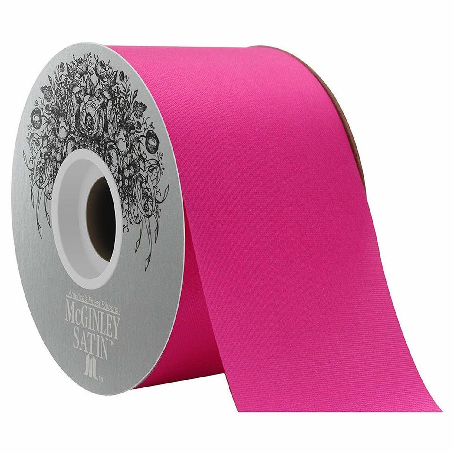 Shop For 40 McGinley Satin Acetate Ribbon Non Wired: Cyclamen (50 Yards)