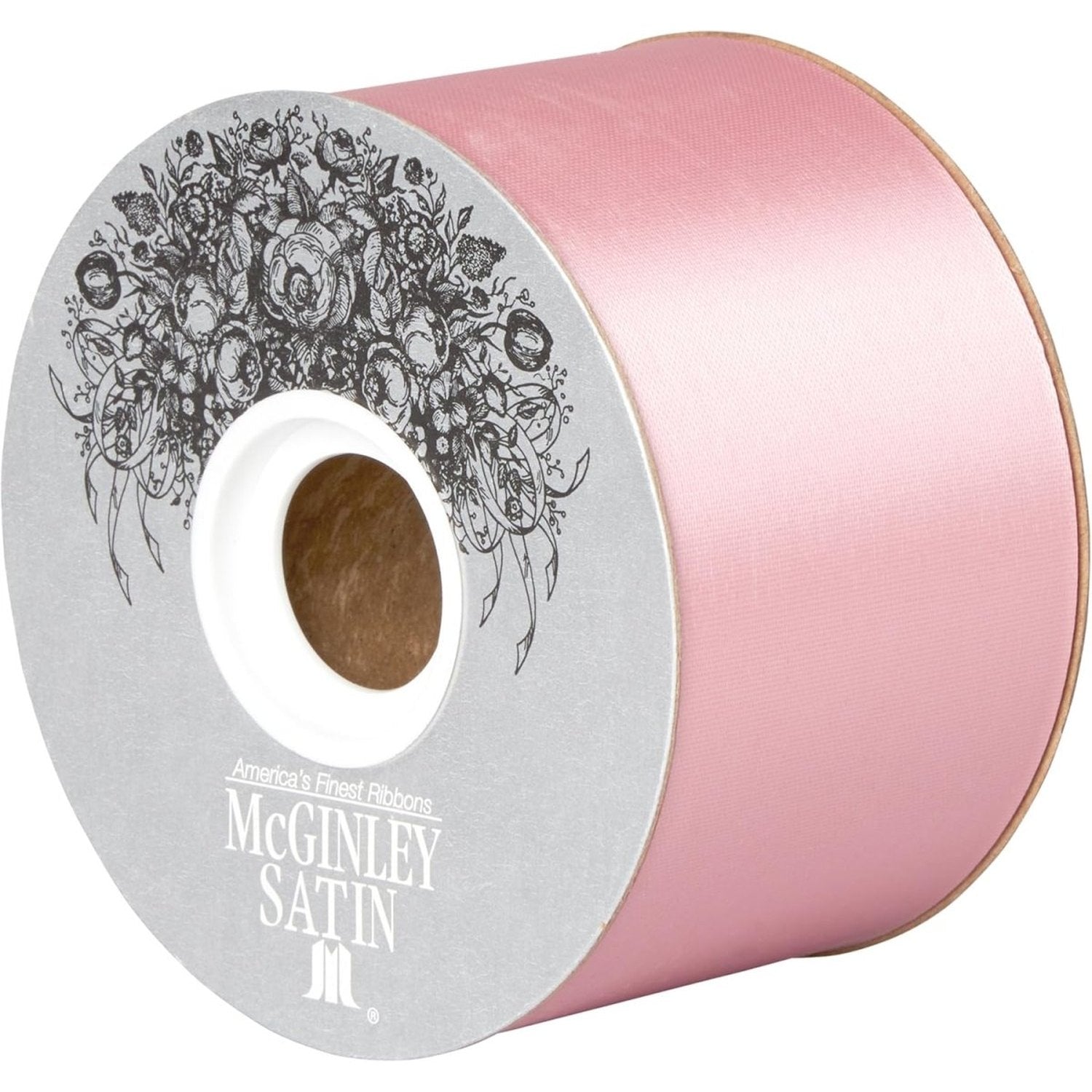 Shop For 40 McGinley Satin Acetate Ribbon Non Wired: Pink (50 Yards)