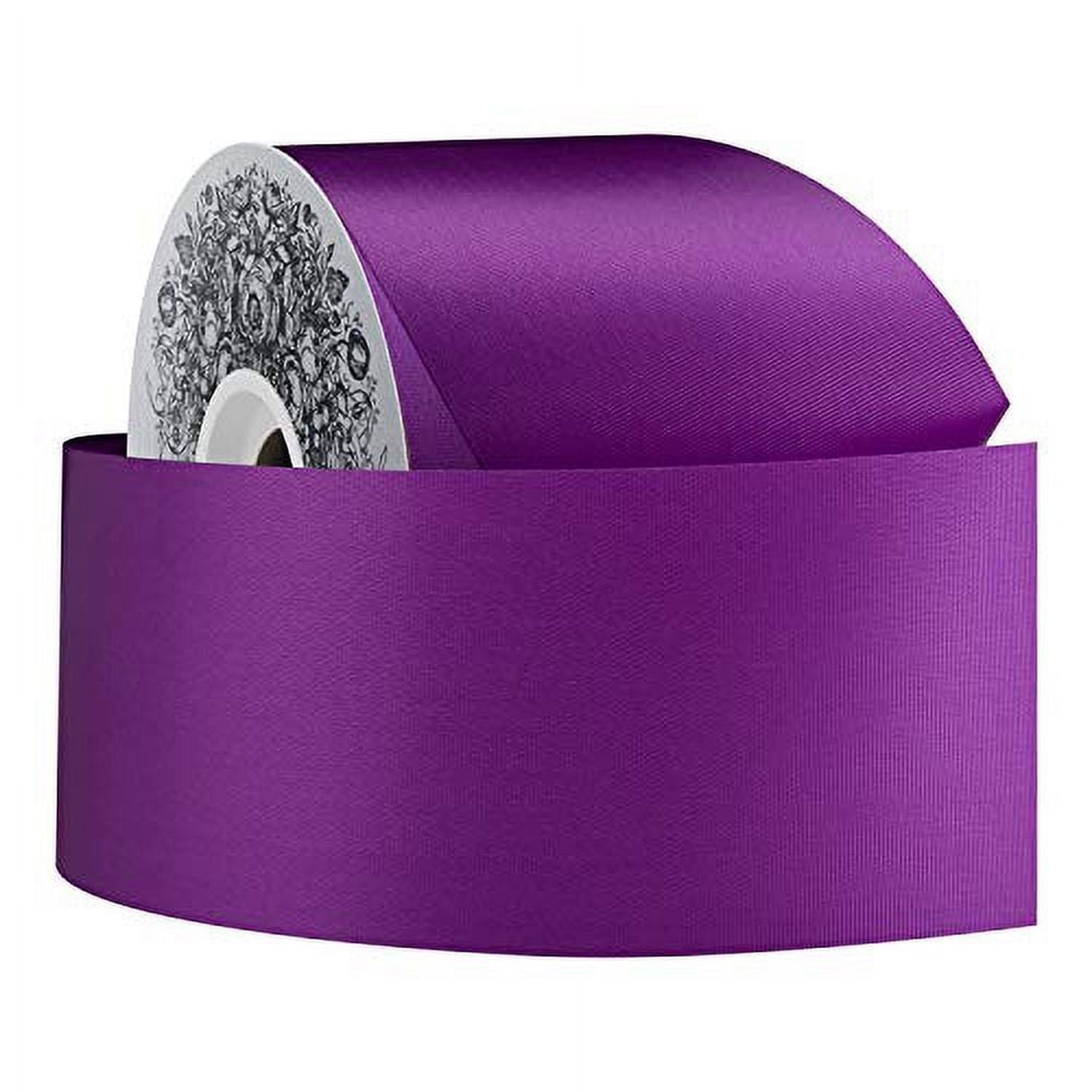 Shop For 40 McGinley Satin Acetate Ribbon Non Wired: Purple (50 Yards)