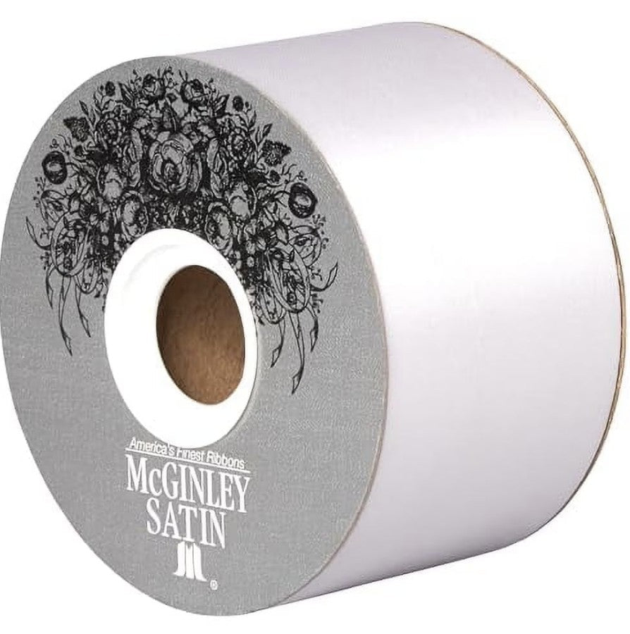 Shop For 40 Satin Acetate Ribbon Non Wired: White (50 Yards)
