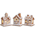 Shop For 4.25" Lighted Gingerbread House Ornament (Set of 3)