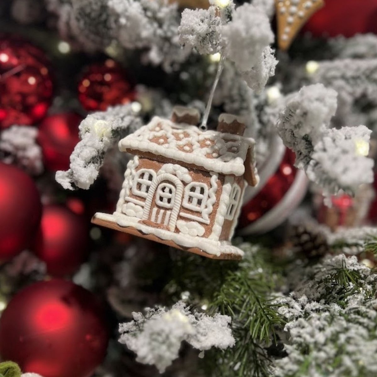 Shop For 4.25" Lighted Gingerbread House Ornament (Set of 3)