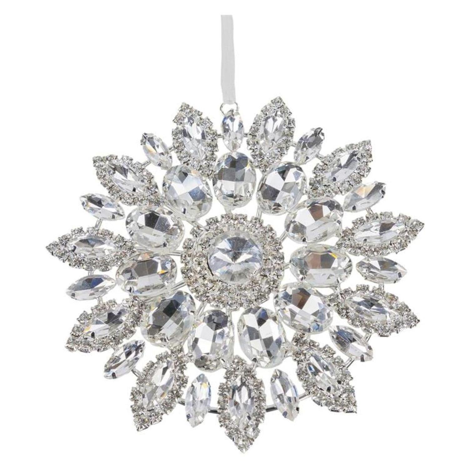Shop For 4.25in Hanging Faux Jewel Ornament: Clear