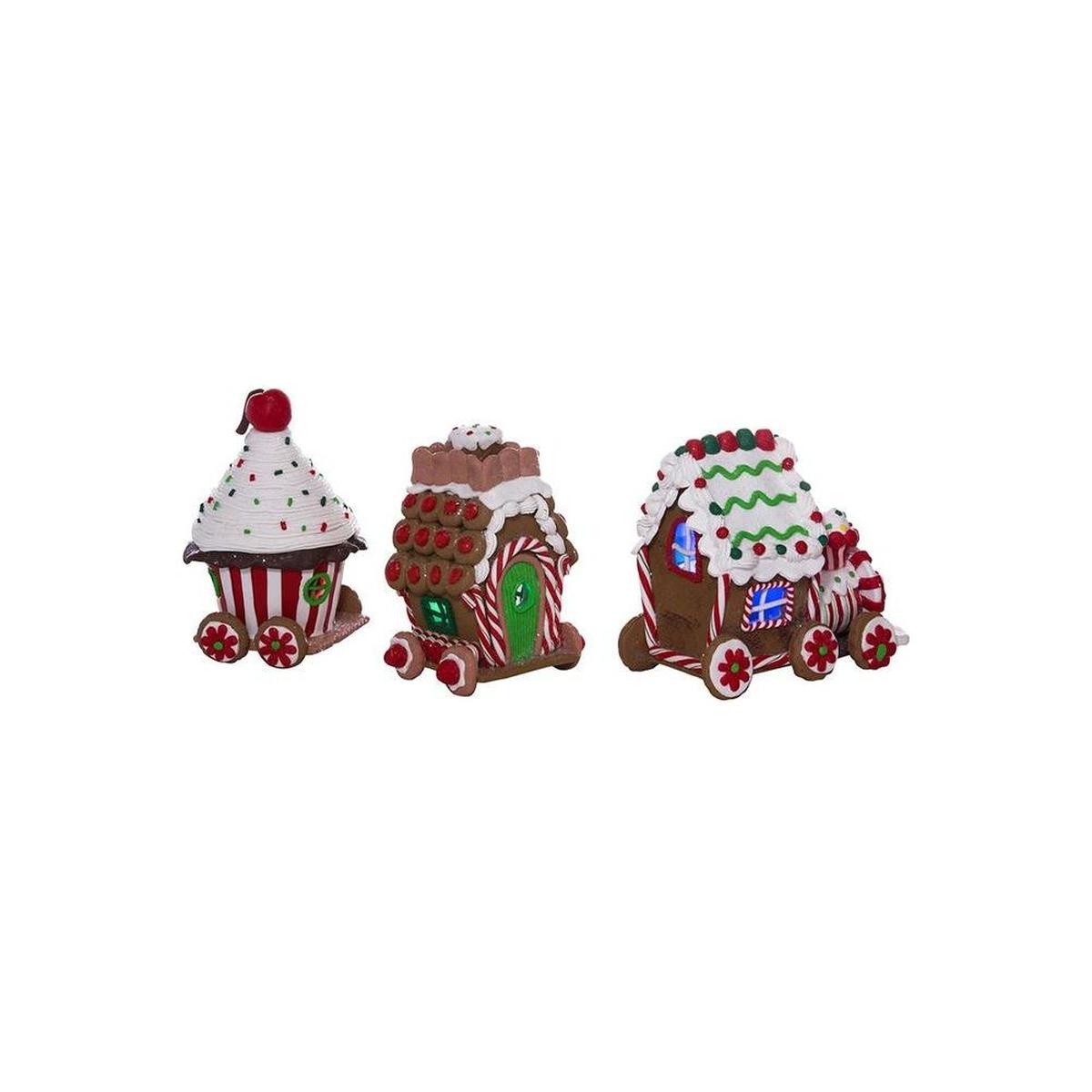 Shop For 4.3" LED Claydough Gingerbread Train (3 Piece Set)