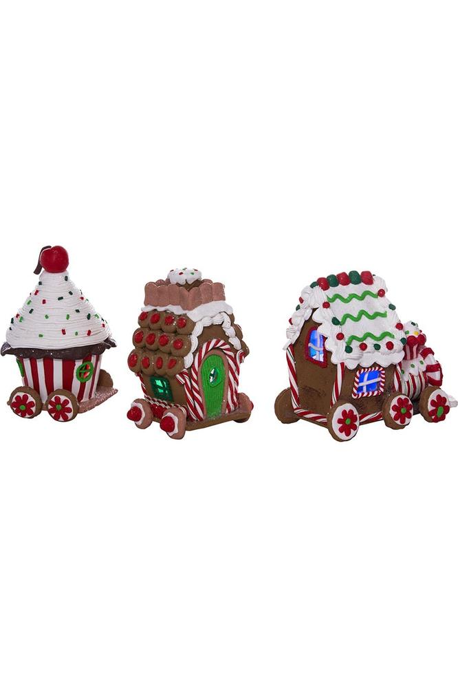 Shop For 4.3" LED Claydough Gingerbread Train (3 Piece Set)