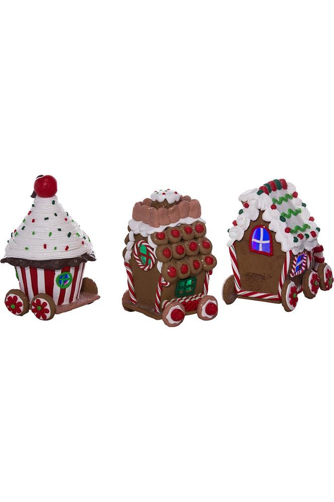 Shop For 4.3" LED Claydough Gingerbread Train (3 Piece Set)