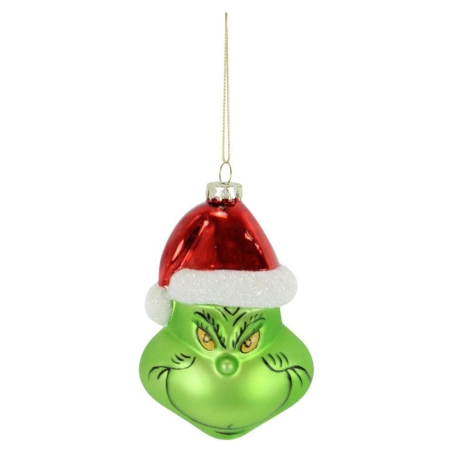 4.5" Glass Green Monster Ornament