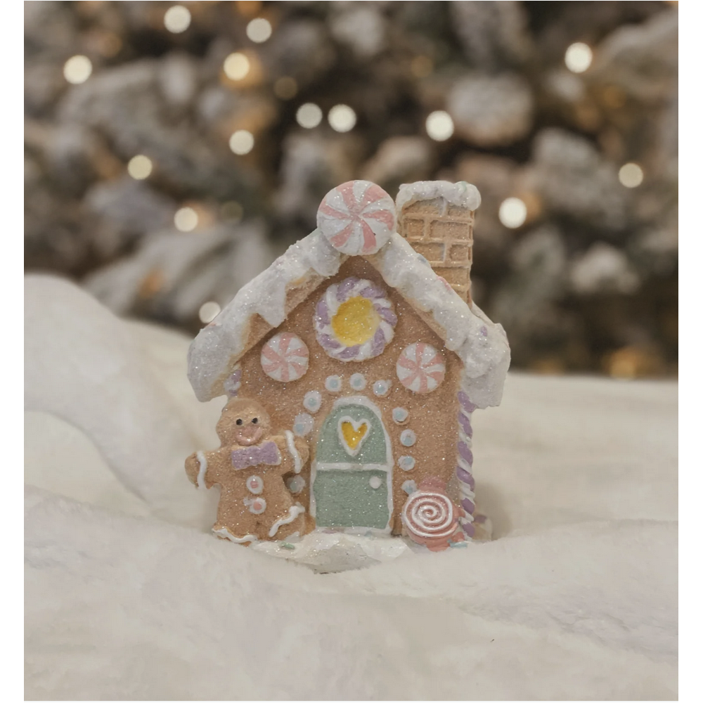 Shop For 4.5" LED Pastel Gingerbread House
