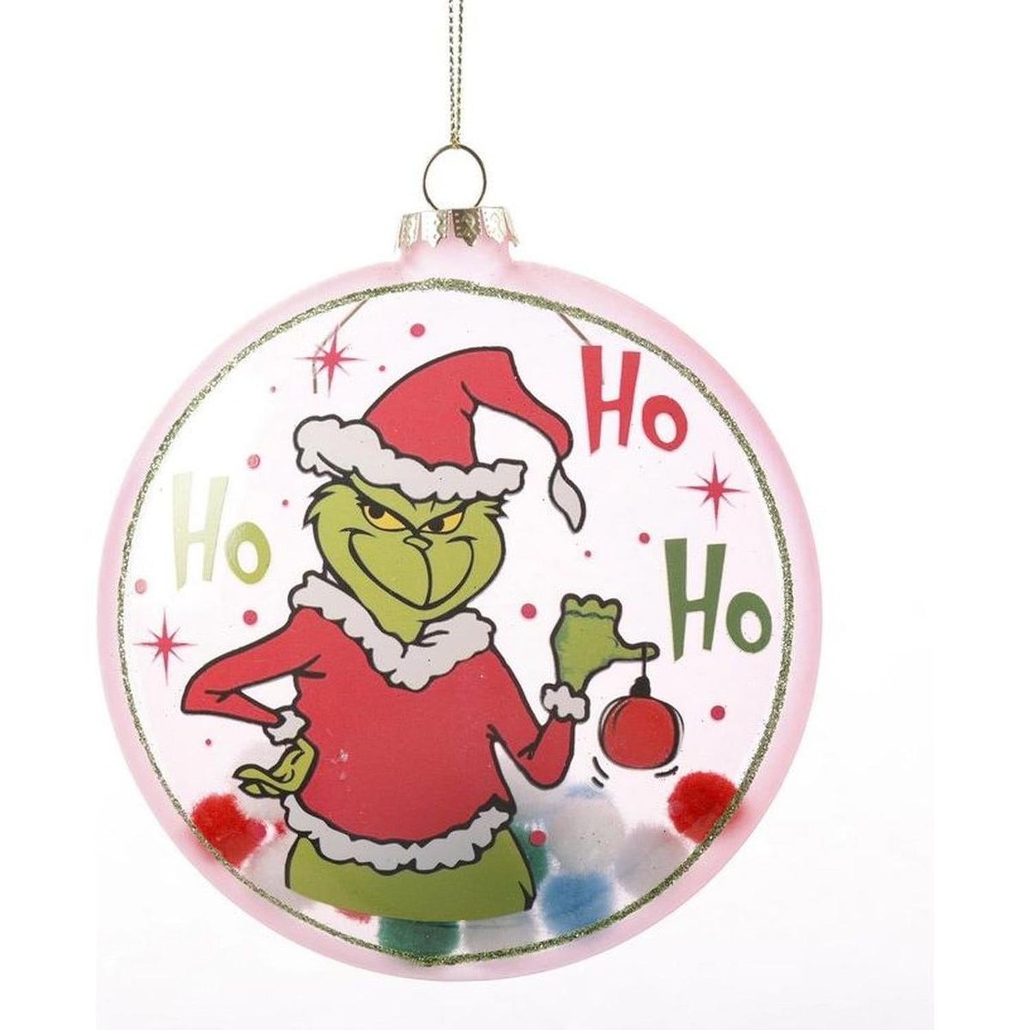 Shop For 4.5" Pink Green Monster Glass Disc Ornament