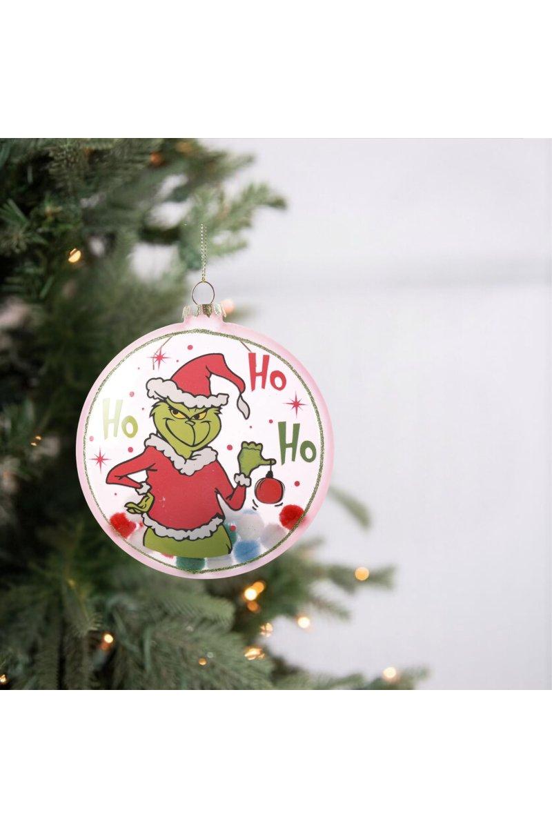 Shop For 4.5" Pink Green Monster Glass Disc Ornament