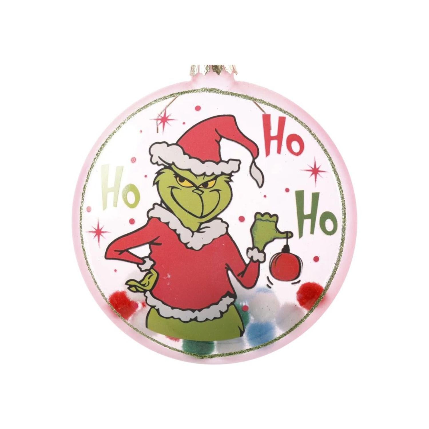 Shop For 4.5" Pink Green Monster Glass Disc Ornament