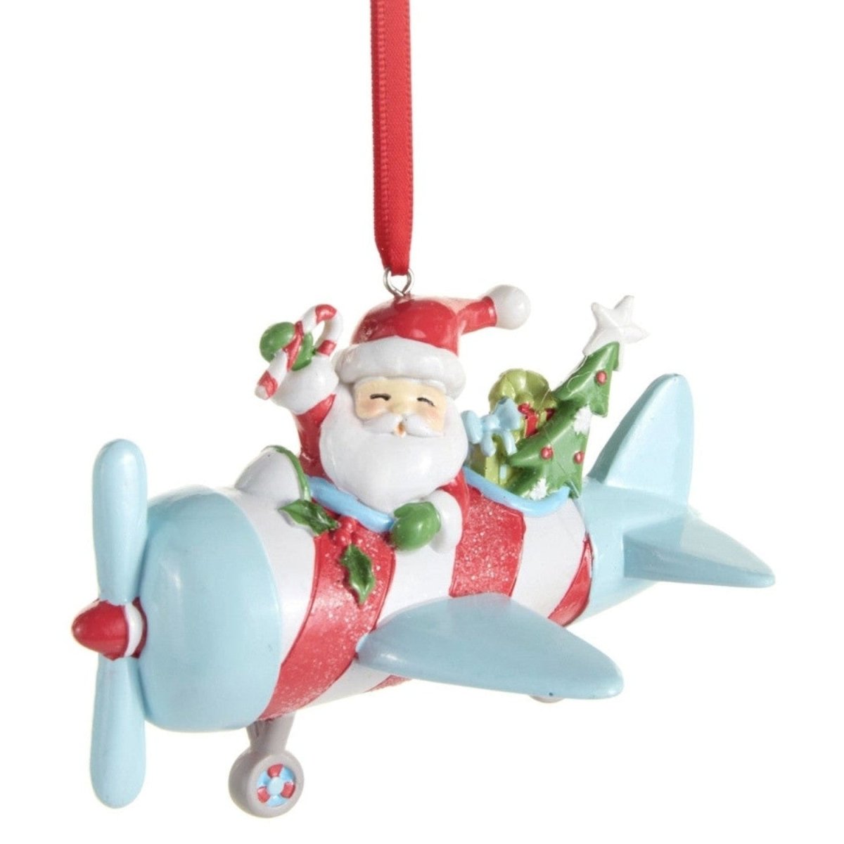 Shop For 4.5in Santa's Plane Adventures Ornament