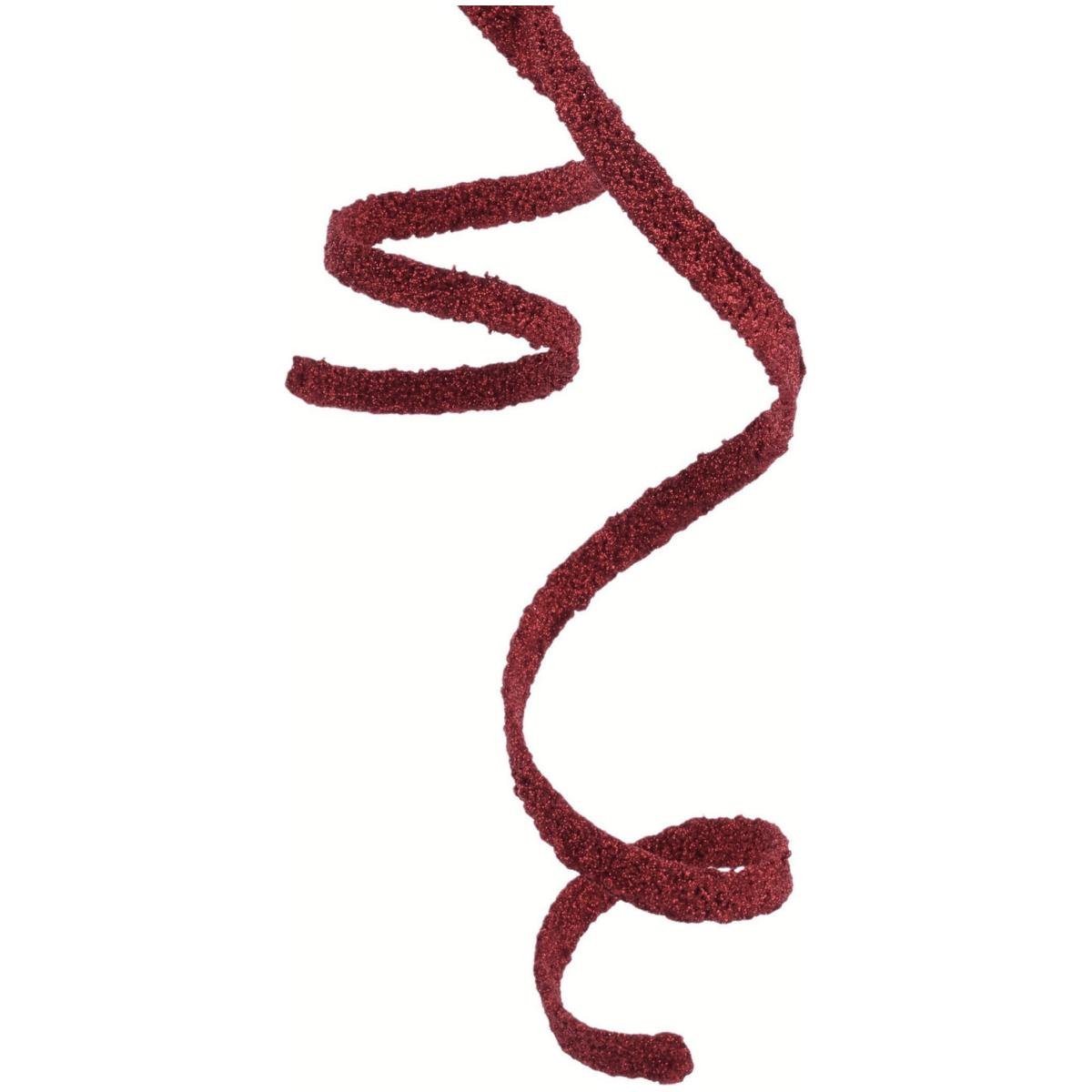 Shop For 46" Glitter Beaded Ribbon Spray: Red