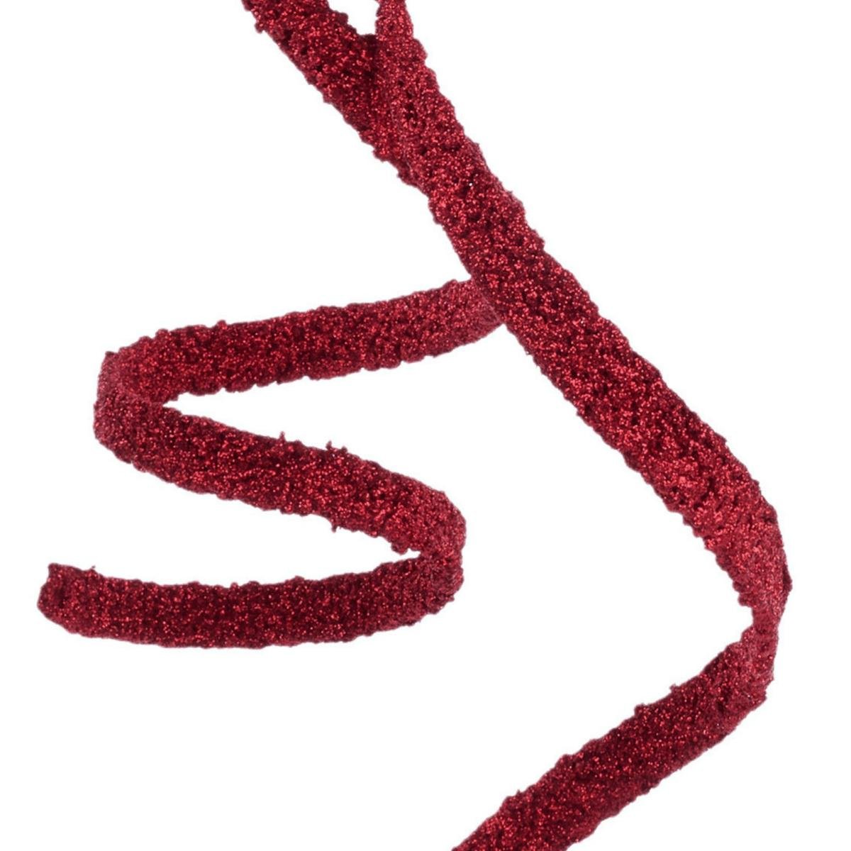 Shop For 46" Glitter Beaded Ribbon Spray: Red