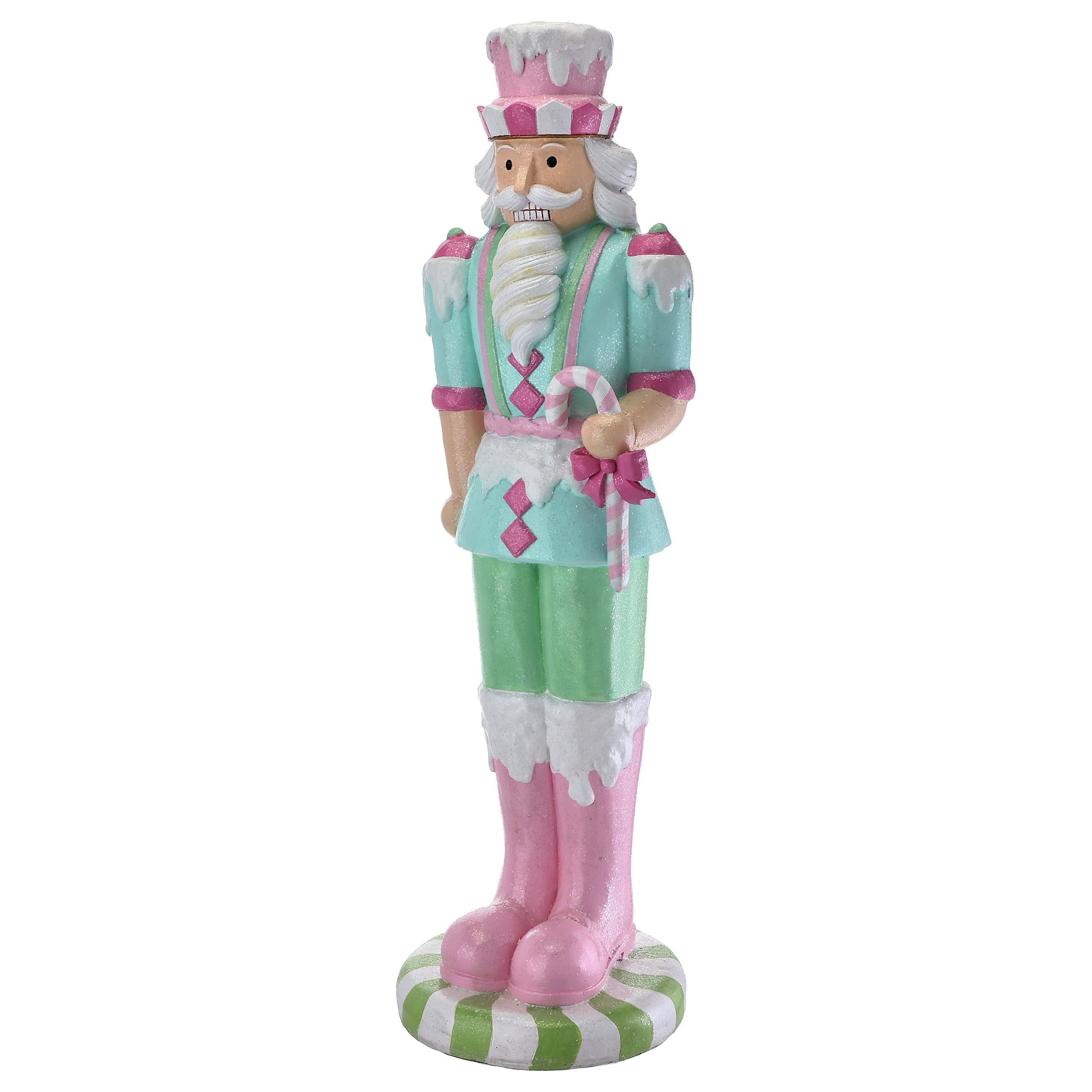 Shop For 46" Outdoor Peppermint Candy Nutcracker: Pastel