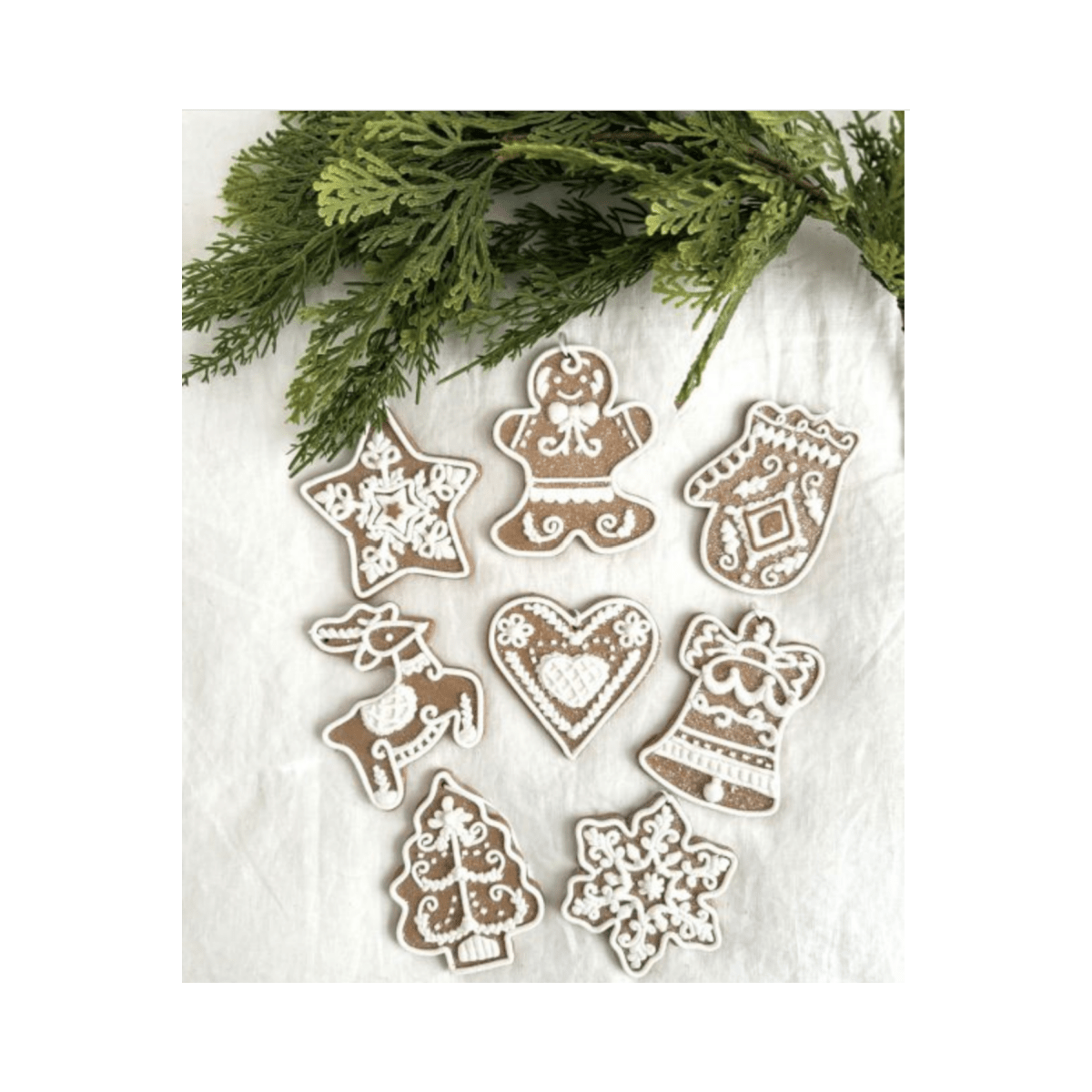 Shop For 4.75" Box of Gingerbread Cookie Christmas Ornaments