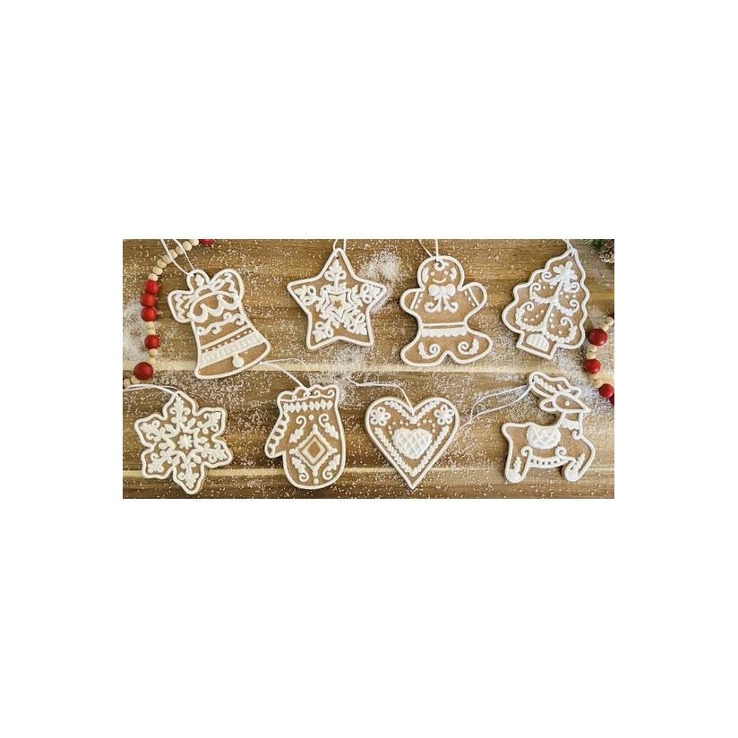 Shop For 4.75" Box of Gingerbread Cookie Christmas Ornaments