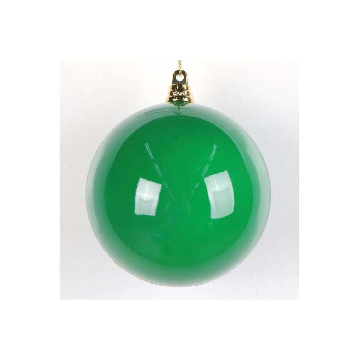 4.75" High-Gloss Ball Ornament: Green