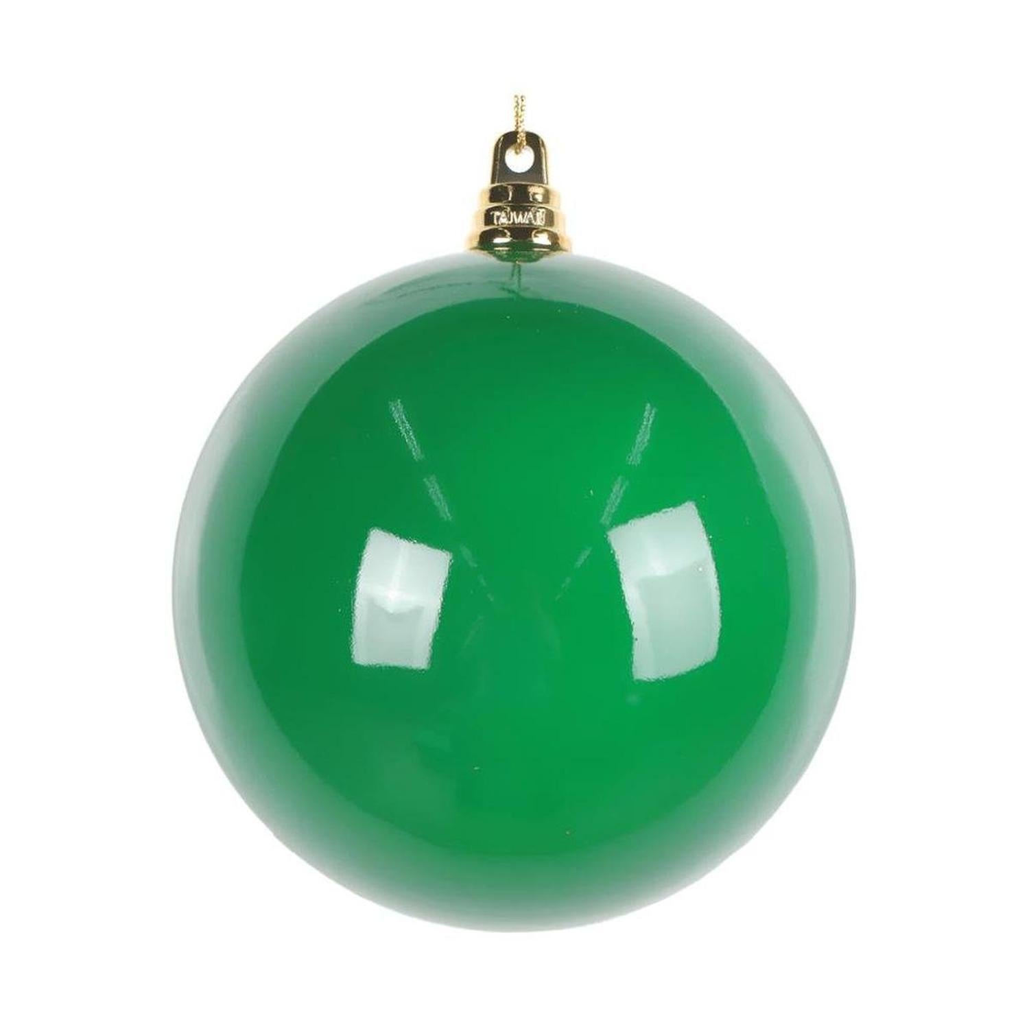 4.75" High-Gloss Ball Ornament: Green