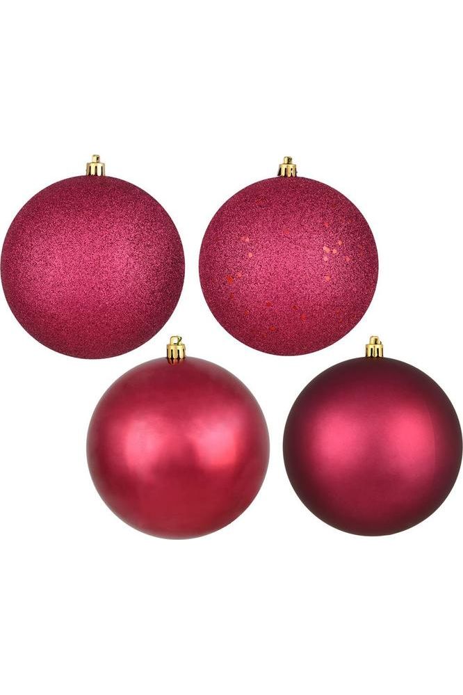 Shop For 4.75in Berry Red Christmas Ornament Assortment (Set of 4)