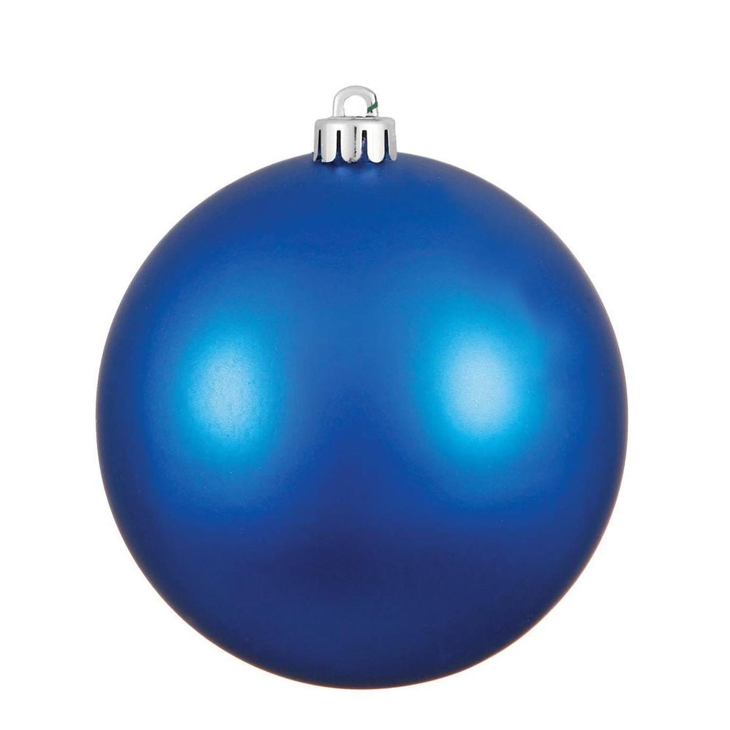 4.75in Blue Finish Christmas Ornament Assortment (Set of 4)