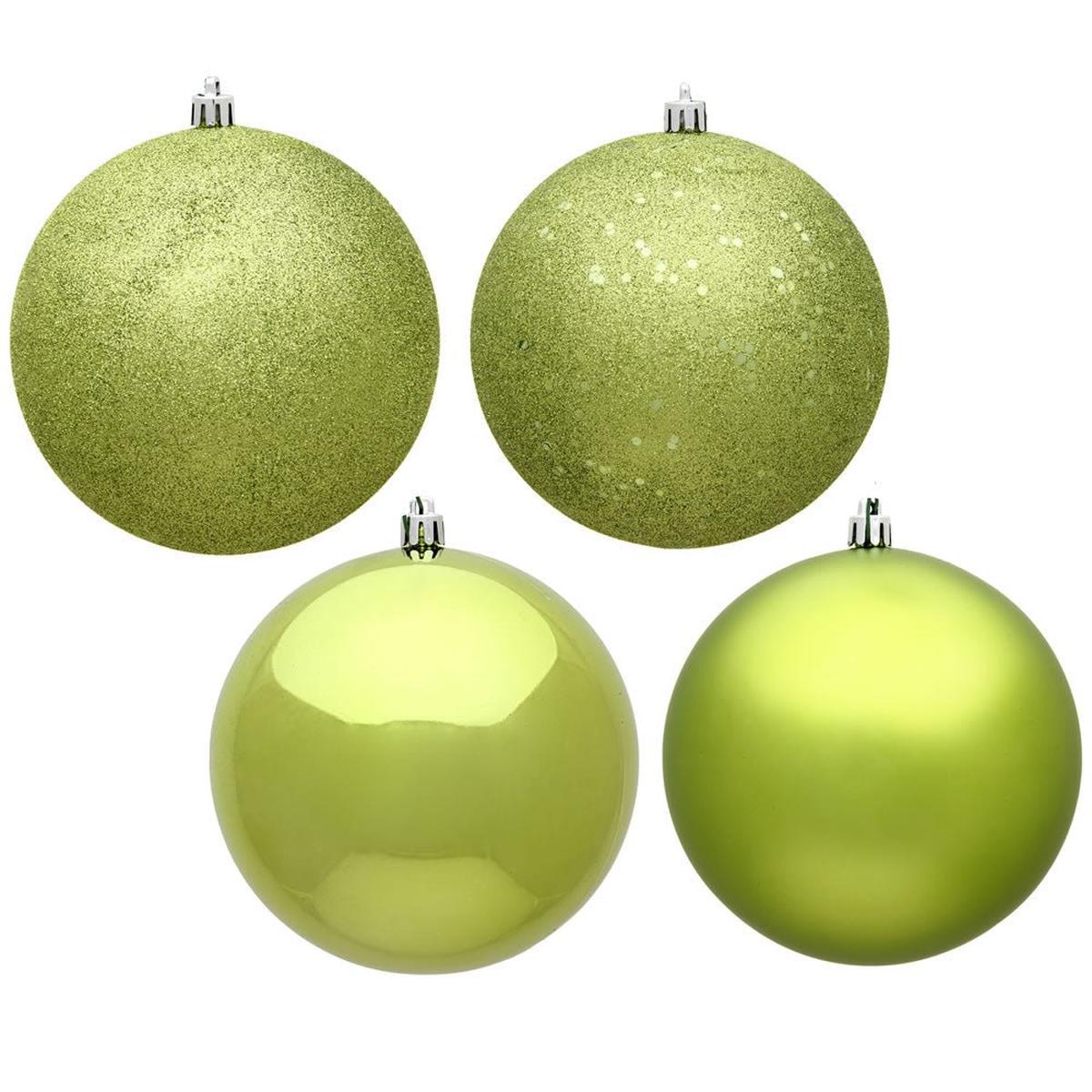 Shop For 4.75in Lime Green Christmas Ornament Assortment (Set of 4)