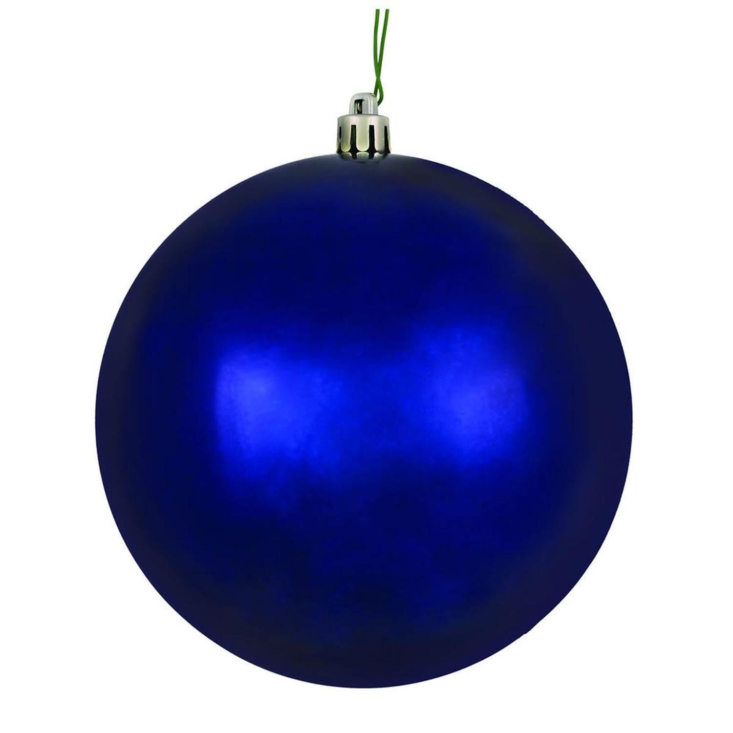 4.75in Midnight Blue Finish Christmas Ornament Assortment (Set of 4)