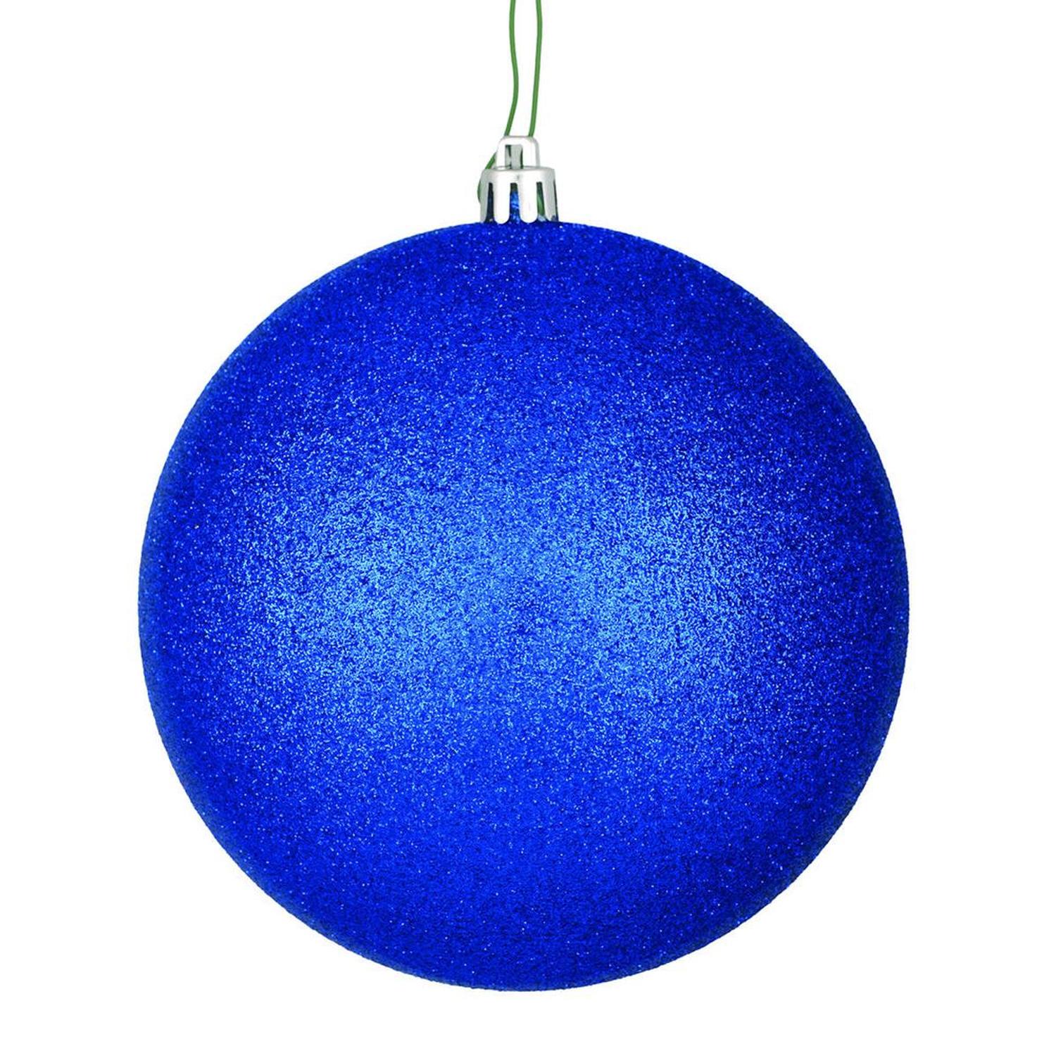4.75in Midnight Blue Finish Christmas Ornament Assortment (Set of 4)