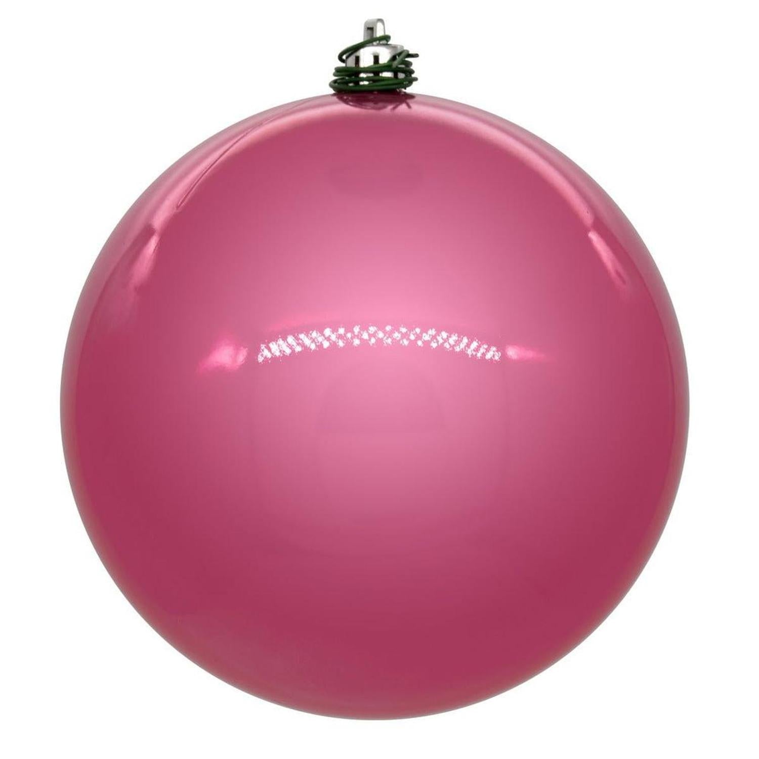 4.75in Pink Pearl Christmas Ball Ornaments (Set of 4)