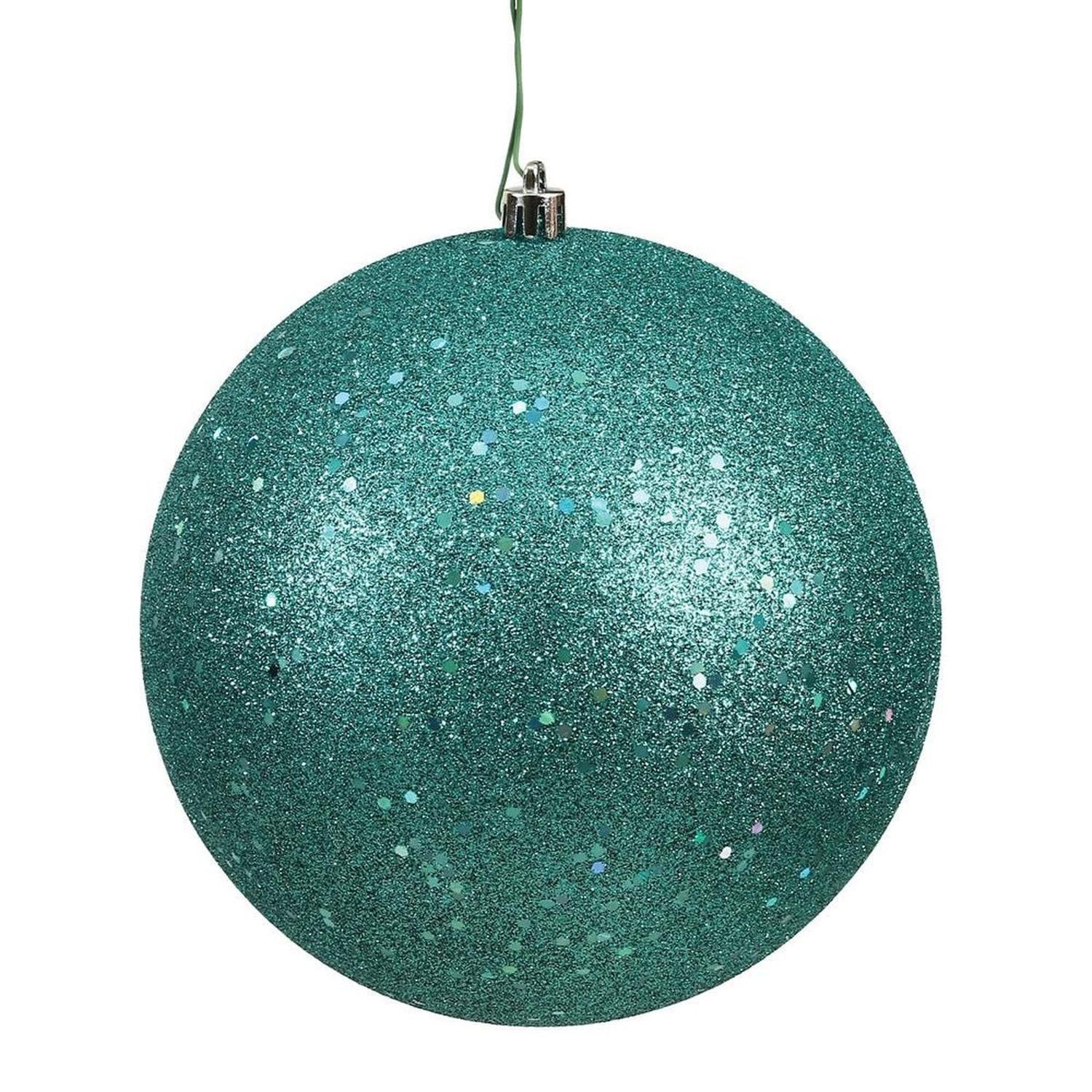 4.75in Teal Finish Christmas Ornament Assortment (Set of 4)