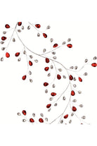 Shop For 48" Metal Jewel Garland: Red/Clear