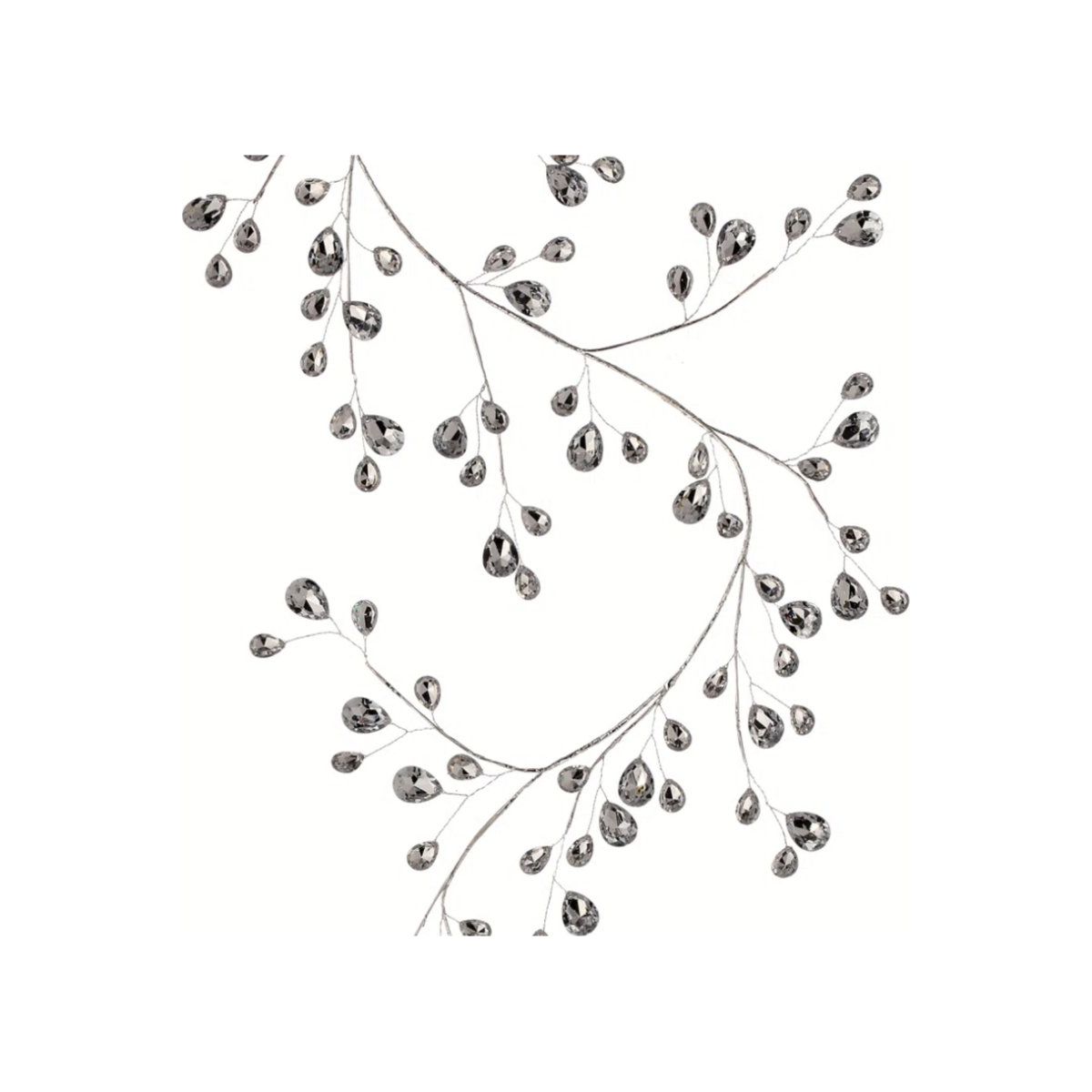 Shop For 48" Metal Jewel Garland: Silver