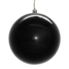 Shop For 4in Black Shiny Seamless Ornament Balls (Set of 6)