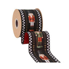 Shop For 4in Black White Check Edge Nutcracker Ribbon (10 Yards)