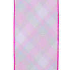 Shop For 4in Bright Plaid KerryAnn Ribbon: Hot Pink (10 Yards)