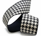 Shop For 4in Cotton Houndstooth Ribbon: Black/White (10 Yards)