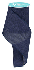 Shop For 4in Cross Royal Burlap Ribbon: Navy Blue (10 Yards)