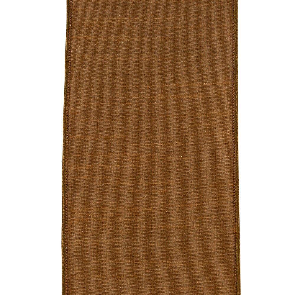 Shop For 4in Diagonal Glitter Stripe Ribbon: Brown (5 Yards)