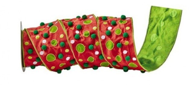 Shop For 4in Dupion PomPom Ribbon (5 Yards)
