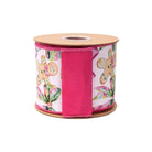 Shop For 4in Dupioni Pink Gingerbread and Bows Ribbon (10 Yards)