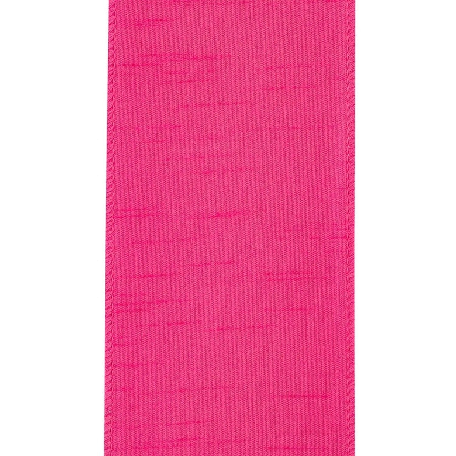 Shop For 4in Dupioni Supreme Ribbon: Shocking Pink (10 Yards)