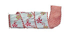 Shop For 4in Embroider Peppermint Candy Ribbon: Light Blue (5 Yards)