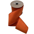 Shop For 4in Faux Dupion Ribbon: Orange (10 Yards)