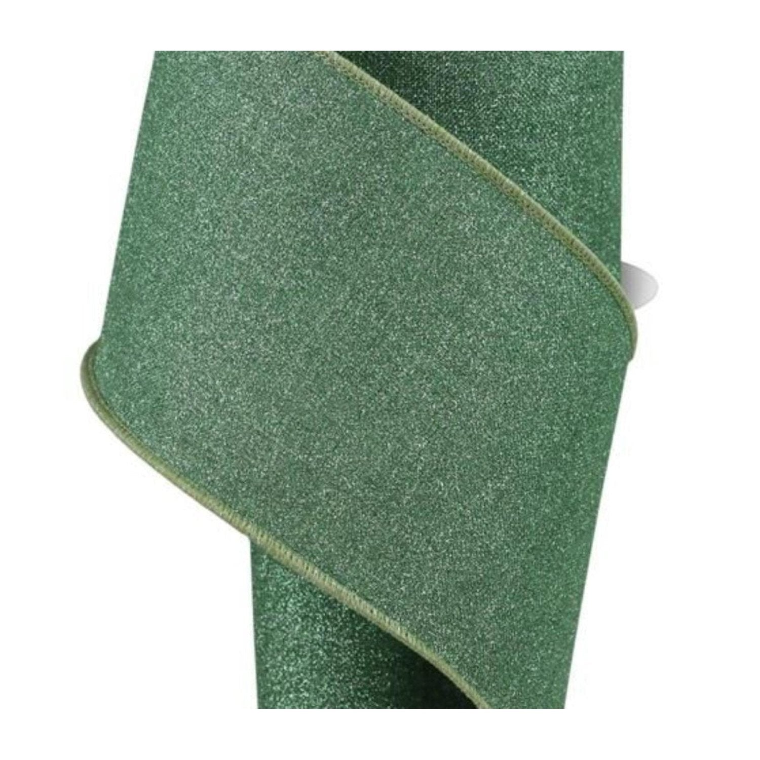 Shop For 4in Fine Glitter on Royal Ribbon: Sage Green (10 Yards)