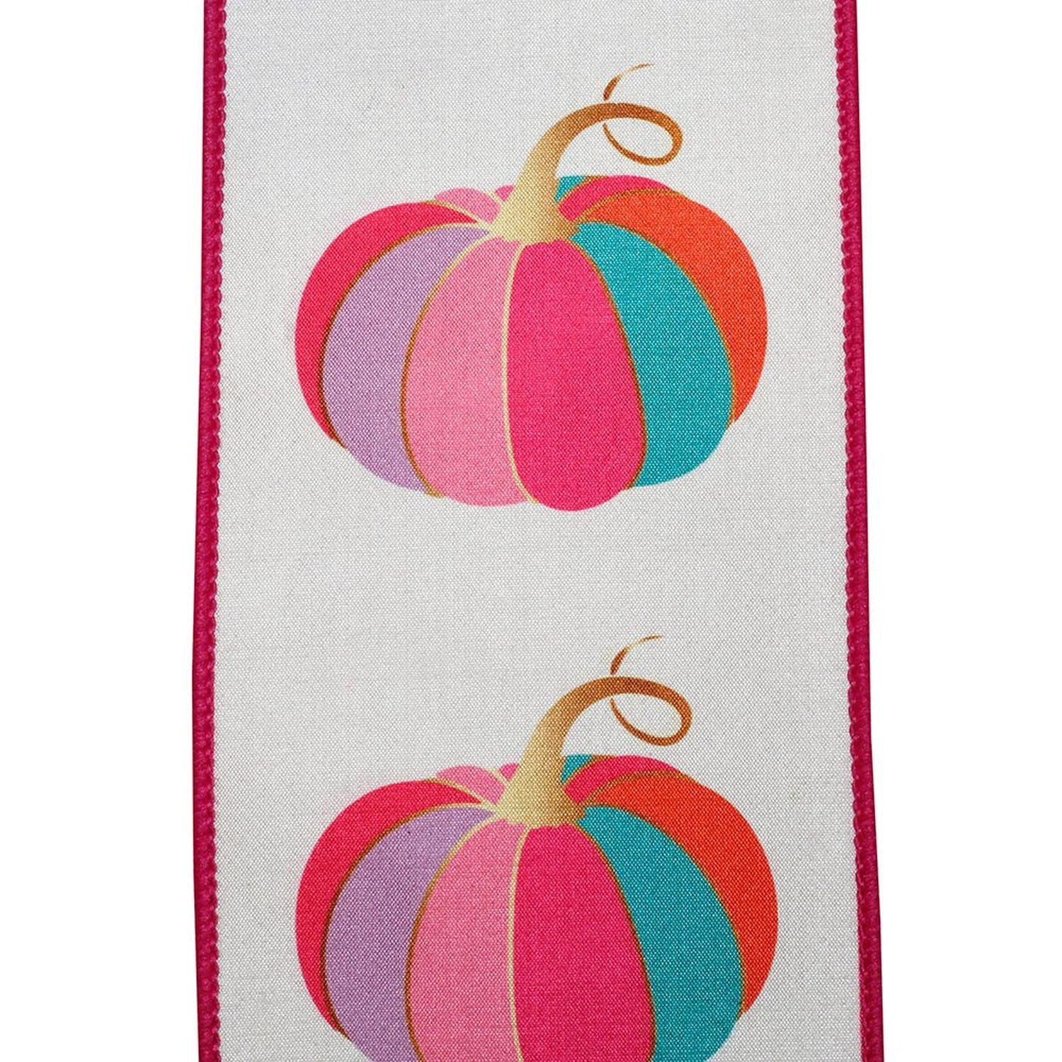 Shop For 4in Fuchsia Pumpkin Ribbon (10 Yards)