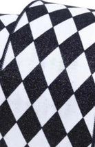 Shop For 4in Glitter Jester Diamond Ribbon: Black & White (10 Yards)