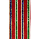 Shop For 4in Glitter Stripe Fiesta Ribbon: Red (5 Yards)